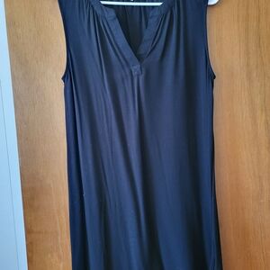 Amazon Essentials Black Sleeveless Tunic Dress